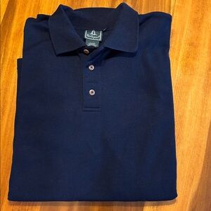 Rockport Men’s XL Navy Blue 3-Button Short Sleeve Shirt